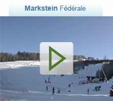 Vue webcam piste fédérale Markstein en hiver